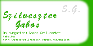 szilveszter gabos business card